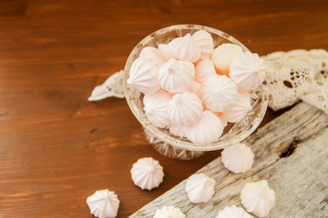 pink meringue cookies