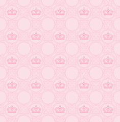 vector seamless pattern, pastel pink color for interior design, wallpaper background