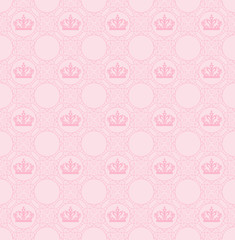 vector seamless pattern, pastel pink color for interior design, wallpaper background