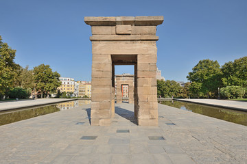 Fototapeta na wymiar Temple of Debod, Madrid, Spain