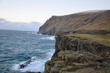 Fototapeta na wymiar フェロー諸島 Faroe Islands スドゥロイ島 スヴロイ島 リトゥラ ディームン島 Suðuroy Suduroy Island Lítla Dímun サンドヴィーク Sandvik