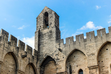 architecture at Palais des Papes in Avignon