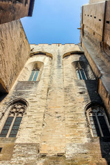 old buildings at Palais des Papes in Avignon