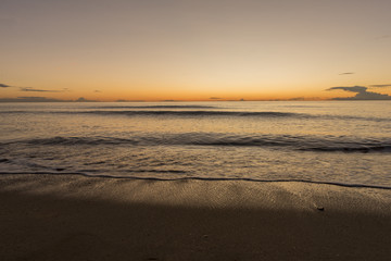 The coast of Benicasim at sunrise, Castellon