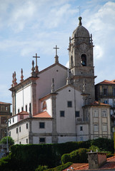 Fototapeta na wymiar The church Igreja Paroquial de Nossa Senhora da Vitoria, Porto