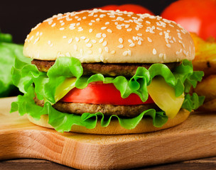 Fresh tasty burger
