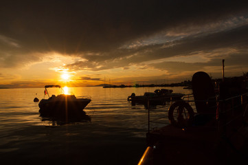 Sunset on the coast