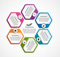 Abstract options infographics template. Infographics for business presentations or information banner.