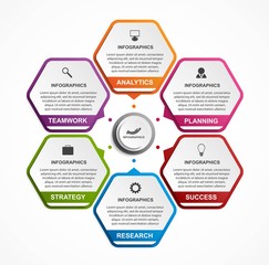 Abstract options infographics template. Infographics for business presentations or information banner.