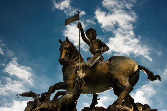 Statue des Hl. Georg (Socha sv. Jiř&iacute;) , Prag 