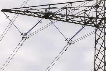 Fototapeta premium Strommasten Energieversorgung