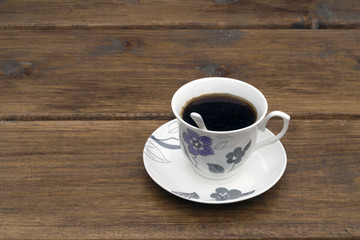 Fototapeta na wymiar Coffee Mug on Wooden Table