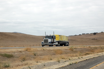 Naklejka premium Interstate trucking industry