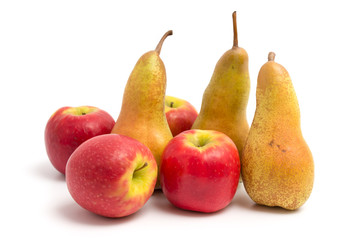 Fototapeta na wymiar Äpfel und Birnen