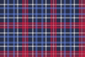 Obraz premium Blue diagonal fabric texture plaid seamless pattern