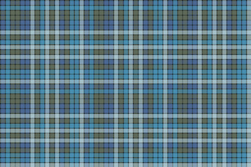 Blue check plaid fabric texture textile seamless pattern