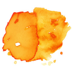 Colorful abstract watercolor texture stain with splashes and spatters. Modern creative watercolor background for trendy design.