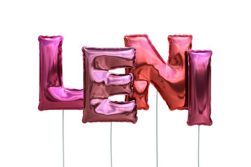 Luftballons Name Leni