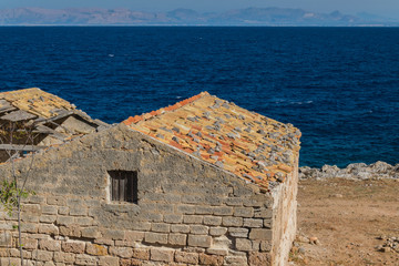 Abandoned house on the sea side