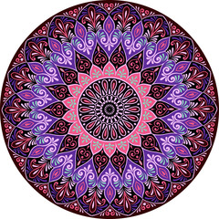 Drawing of a floral mandala