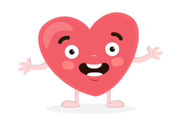 Isolated funny heart.