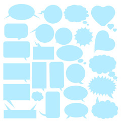 Speech bubbles set.