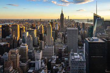 Fototapeta premium Skyline z Top of the Rock, NYC, USA