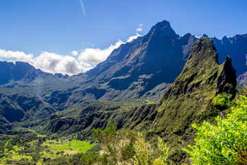 Cirque de Mafate in La Reunion island