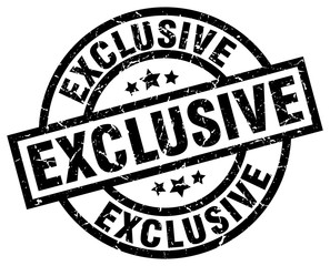 exclusive round grunge black stamp