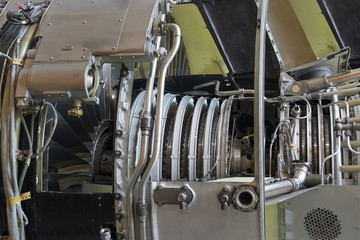Jet engine inside