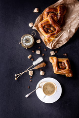 Pecan pastry with Coffee