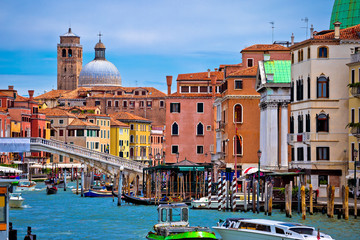 Colorful Canal Grande in Venice view
