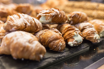 italienisches Gebäck im Café