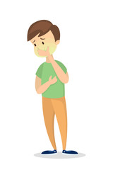 Obraz premium Man with dizziness.