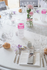 Déco de table de mariage
