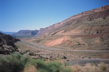 desert scene utah arches national park
