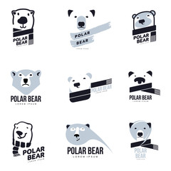 Fototapeta premium Polar bear logo