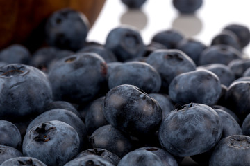 blueberries isolated close up