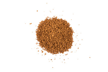 Pile of instant coffee grains