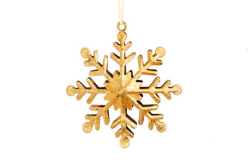 Gold snowflake decoration