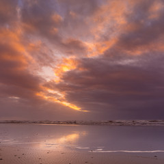 Sunset over the Ocean 