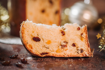 Italian panettone cake