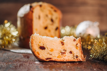 Italian panettone cake
