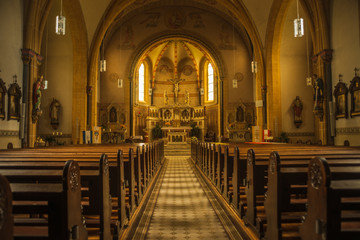 Fototapeta premium Roman Church Inside