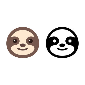 Sloth face icon