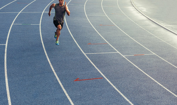 Sprinter running on track © Jacob Lund