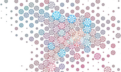 Abstract winter background with snowflakes. 