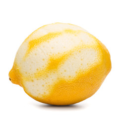 Peeled lemon fruit