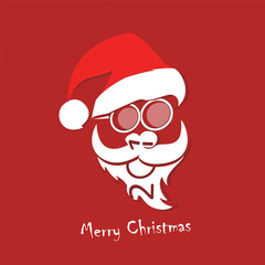 Stylized image of Santa Claus. Vector illustration