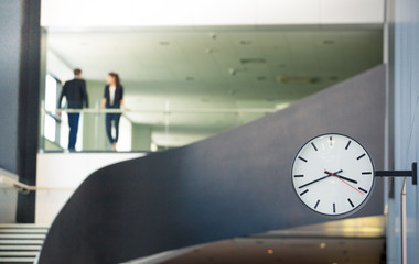 Wall clock in lobby